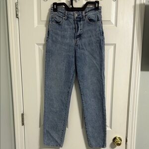 H&M Blue High Rise Jeans Relaxed Fit